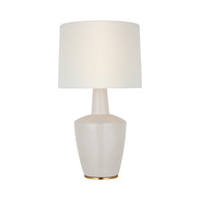 Load image into Gallery viewer, Paros Table Lamp in Ivory (17-Inch).