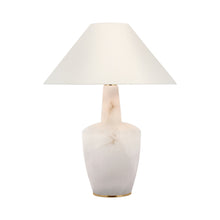 Load image into Gallery viewer, Paros Table Lamp in Alabaster (23.75-Inch).