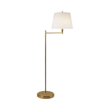 Load image into Gallery viewer, Paulo Floor Lamp in Hand-Rubbed Antique Brass.
