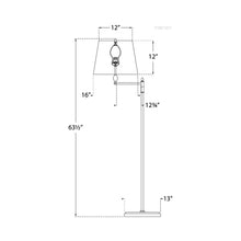 Load image into Gallery viewer, Paulo Floor Lamp - line drawing.
