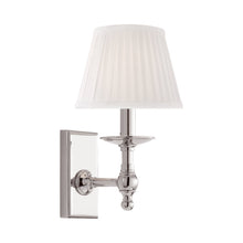 Load image into Gallery viewer, Payson Wall Light in Polished Nickel.
