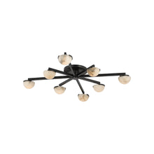Load image into Gallery viewer, Pedra LED Flush Mount Ceiling Light in Bronze (Large).
