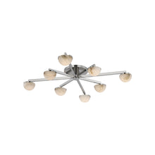 Load image into Gallery viewer, Pedra LED Flush Mount Ceiling Light in Polished Nickel (Large).