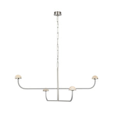 Load image into Gallery viewer, Pedra LED Shallow Chandelier in Polished Nickel (2-Tier).