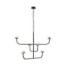 Load image into Gallery viewer, Pedra LED Shallow Chandelier in Bronze (3-Tier).