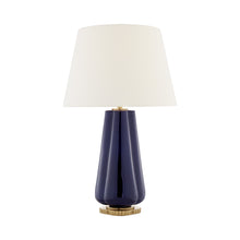 Load image into Gallery viewer, Penelope Table Lamp in Denim Porcelain.