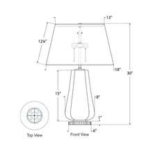 Load image into Gallery viewer, Penelope Table Lamp - line drawing.