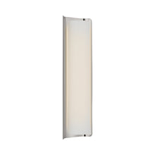 Load image into Gallery viewer, Penumbra LED Wall Light in Polished Nickel/Linen (21-Inch).