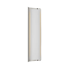 Load image into Gallery viewer, Penumbra LED Wall Light in Polished Nickel/White (21-Inch).