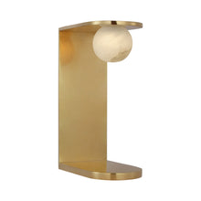 Load image into Gallery viewer, Pertica LED Table Lamp in Mirrored Antique Brass.