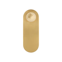 Load image into Gallery viewer, Pertica LED Wall Light in Mirrored Antique Brass (9-Inch).