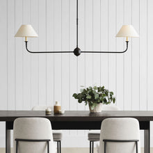 Load image into Gallery viewer, Piaf Linear Pendant Light in dining room.