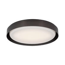 Load image into Gallery viewer, Precision LED Flush Mount Ceiling Light in Bronze/White Glass(18" Round).