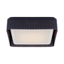 Load image into Gallery viewer, Precision LED Flush Mount Ceiling Light in Bronze/White Glass(12.5" Square).