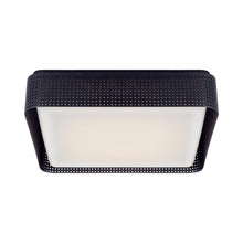 Load image into Gallery viewer, Precision LED Flush Mount Ceiling Light in Bronze/White Glass(16" Square).