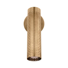 Load image into Gallery viewer, Precision LED Wall Light in Antique-Burnished Brass.