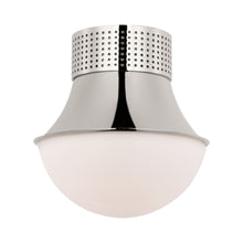 Load image into Gallery viewer, Precision Round Flush Mount Ceiling Light in Polished Nickel.
