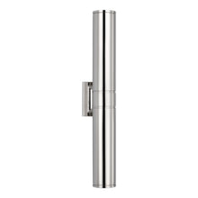 Load image into Gallery viewer, Provo Outdoor LED Wall Light in Polished Nickel (28-Inch).