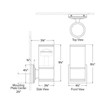 Load image into Gallery viewer, Provo Outdoor LED Wall Light - line drawing.
