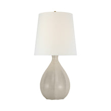 Load image into Gallery viewer, Rana Table Lamp in Bone Craquelure (Large).