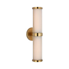 Load image into Gallery viewer, Ranier LED Bath Wall Light in Natural Brass (16.75-Inch).
