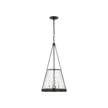 Load image into Gallery viewer, Reese Pendant Light in Bronze/Clear Glass(Small).