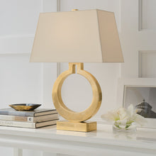 Load image into Gallery viewer, Ring Form Table Lamp in living room.