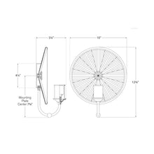 Load image into Gallery viewer, Rivington Wall Light - line drawing.