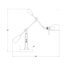 Load image into Gallery viewer, RL '67 Table Lamp - line drawing.