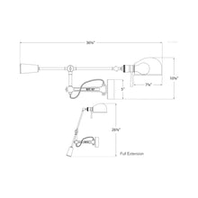 Load image into Gallery viewer, RL '67 Wall Light - line drawing.