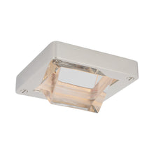 Load image into Gallery viewer, Rolland Outdoor LED Flush Mount Ceiling Light in Polished Nickel.