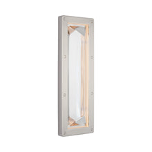 Load image into Gallery viewer, Rolland Outdoor LED Wall Light in Polished Nickel.