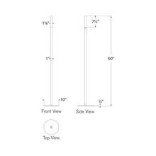 Load image into Gallery viewer, Rousseau LED Floor Lamp - line drawing.