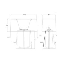 Load image into Gallery viewer, Scala Table Lamp - line drawing.