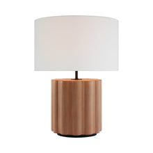 Load image into Gallery viewer, Scioto Table Lamp in Terracotta Stained Concrete.