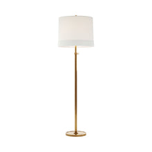 Load image into Gallery viewer, Simple Floor Lamp in Soft Brass.