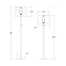 Load image into Gallery viewer, Simple Floor Lamp - line drawing.