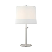 Load image into Gallery viewer, Simple Table Lamp in Soft Silver.