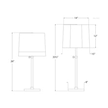 Load image into Gallery viewer, Simple Table Lamp - line drawing.