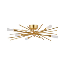 Load image into Gallery viewer, Stellar LED Semi Flush Mount Ceiling Light in Gild.