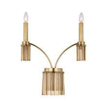 Load image into Gallery viewer, Sutton Wall Light in Antique-Burnished Brass (2-Light).