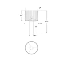 Load image into Gallery viewer, Sylvie Table Lamp - line drawing.