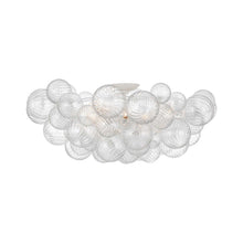 Load image into Gallery viewer, Talia Flush Mount Ceiling Light in Plaster White (9-Light).