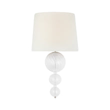 Load image into Gallery viewer, Talia Swirled Glass Wall Light in Burnished Silver Leaf.