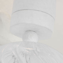 Load image into Gallery viewer, Talia Swirled Glass Wall Light in Detail.