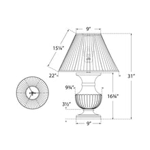Load image into Gallery viewer, Tisdale Table Lamp - line drawing.