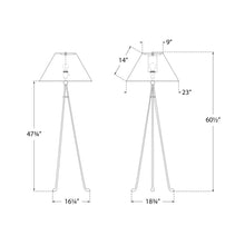 Load image into Gallery viewer, Valley Floor Lamp - line drawing.