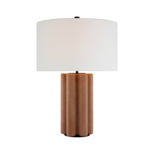 Load image into Gallery viewer, Vellig Table Lamp in Terracotta Stained Concrete.