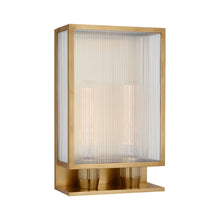Load image into Gallery viewer, York Outdoor Wall Light in Soft Brass (2-Light/Small).
