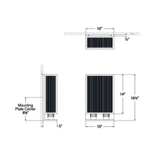 Load image into Gallery viewer, York Outdoor Wall Light - line drawing.